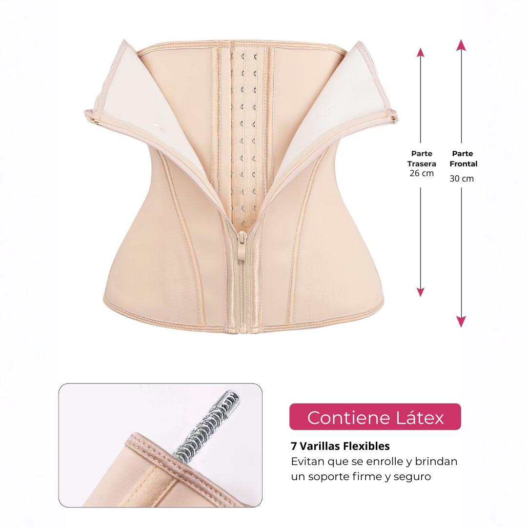 Latex High Compression Girdle with Front Closure
