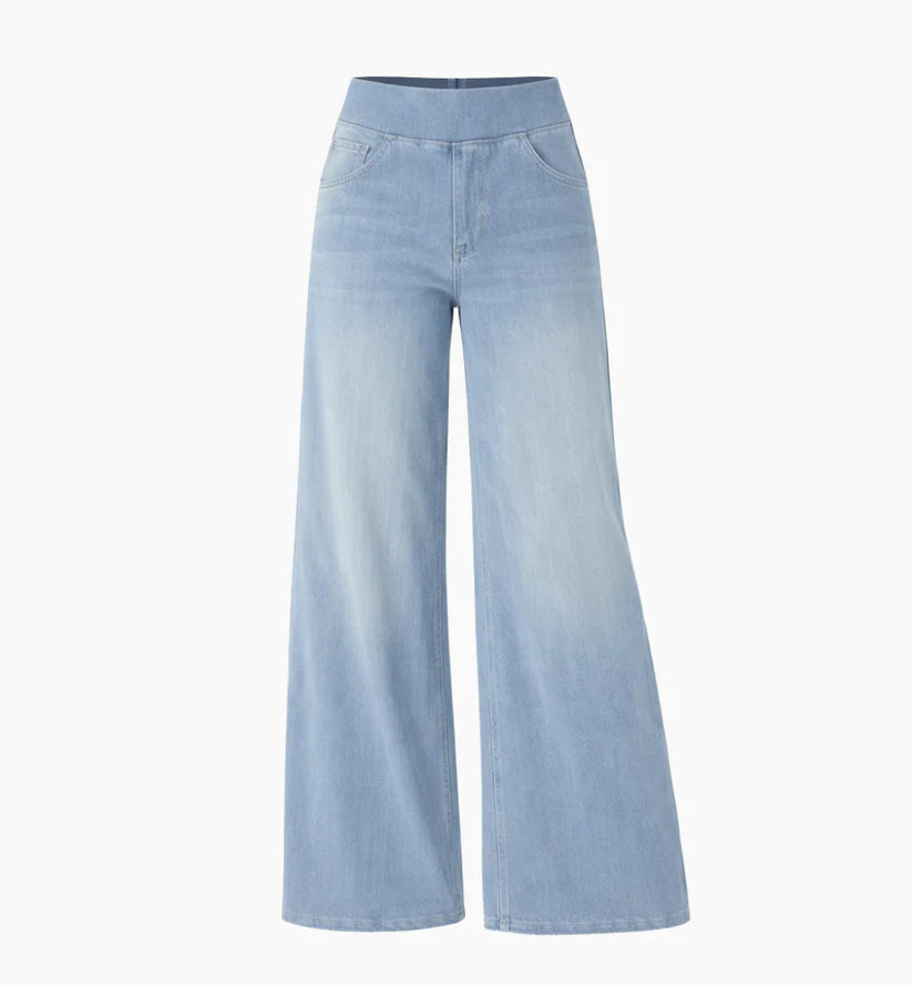 Jeans Flex Tiro Medio Wide