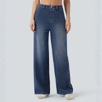 Jeans SculptFlex Tiro Medio Wide