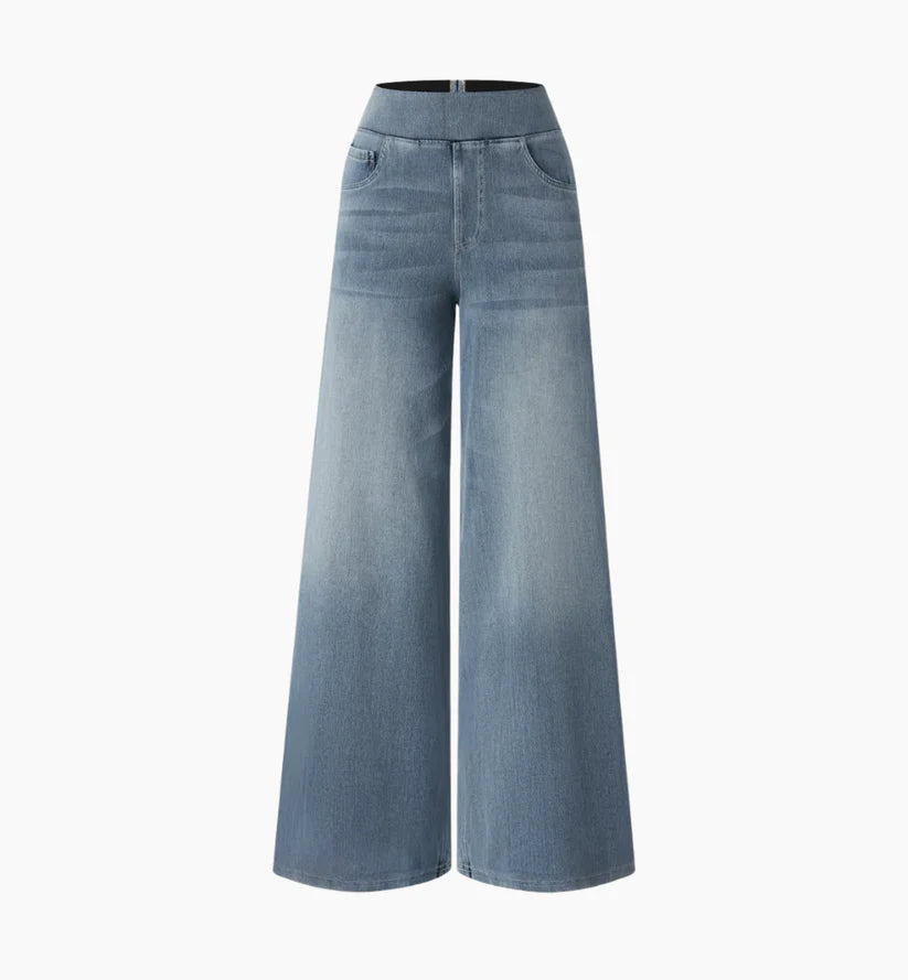 Jeans Flex Tiro Medio Wide