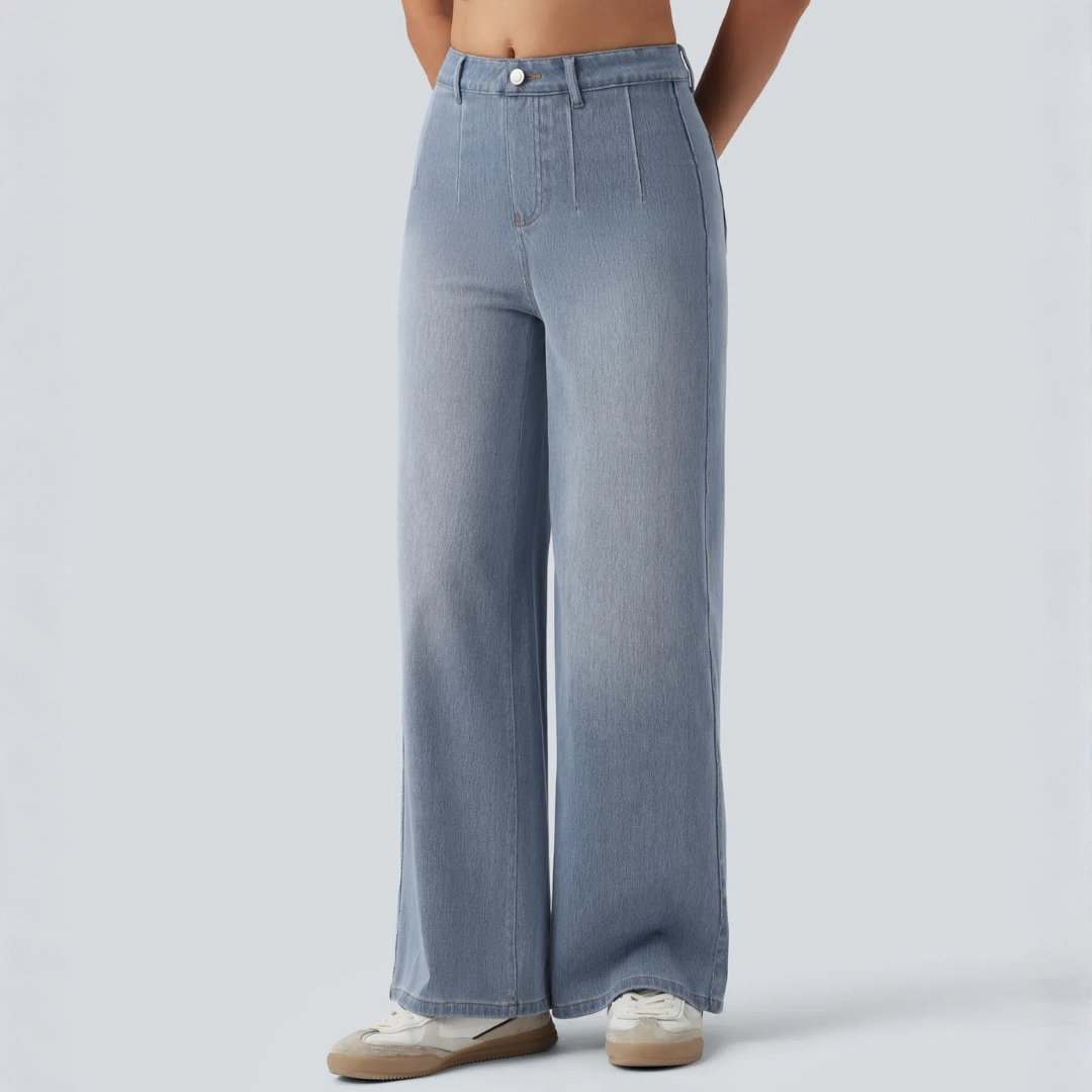Jeans SculptFlex Tiro Medio Wide