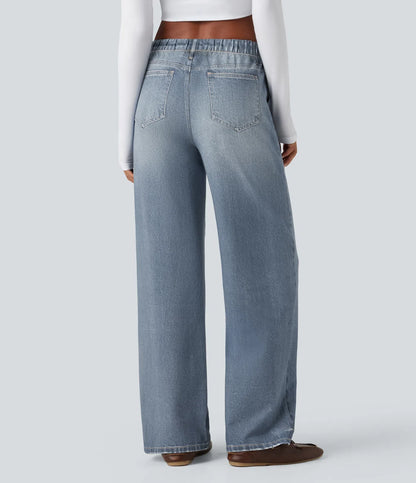 Jeans FlexWide Tiro Medio