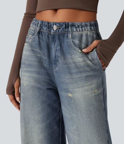 Jeans FlexWide Tiro Medio
