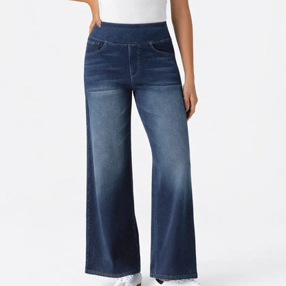 Jeans Flex Tiro Medio Wide