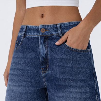 Jeans Barrel Tiro Bajo Flex