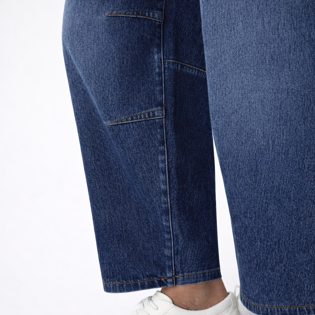 Jeans Barrel Tiro Bajo Flex